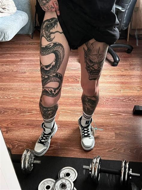 Pin by 𝓷𝓲𝓵𝓵𝔂 on # Tattoos | Leg tattoo men, Full leg tattoos, Sleeve ...