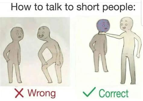 How to talk to short people: : r/memes