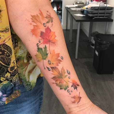 Jump Into A Pile Of Autumn Leaf Tattoos! – staciemayer.com | Fall leaves tattoo, Autumn tattoo ...