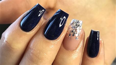 Get the Perfect Party Look with Blue Glitter Acrylic Nails - Add Some ...