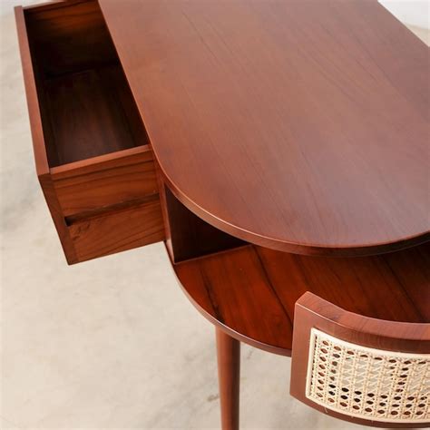 Premium Photo | Detail of work table with drawers made of wooddetail of ...