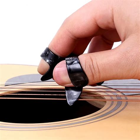 12 piece Thumb Finger Guitar Pick Celluloid Mediator Thumbpick for ...