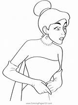 Anastasia From Cinderella Pages Coloring sketch template