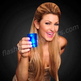 Blue Shot Glass with Blinking LED | Blue shots, Shot glass, Led