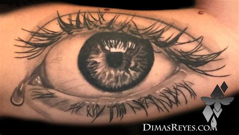 Black and Grey Realistic Eye tattoo by Dimas Reyes: TattooNOW