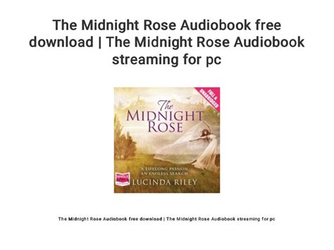 The Midnight Rose Audiobook free download | The Midnight Rose Audiobo…