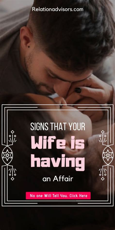 Signs Your Wife is Having an Affair | Emotional affair signs, Affair ...