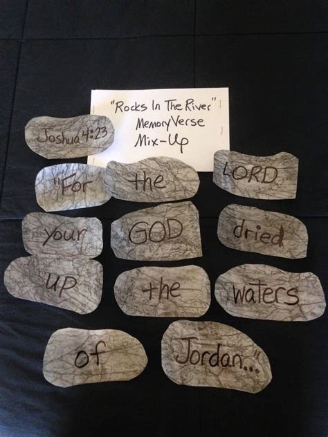 Children's Bible Lessons: Lesson - 12 Stones To Remember | Bible lessons for kids, Bible crafts ...