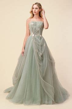 Bridgerton Inspired Sage Tulle Ball Gown - 06 / Sage in 2021 | Gowns ...