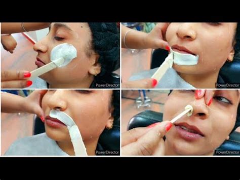 full face wax for Brazilian wax/how to remove facial hair - YouTube