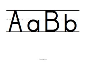 Big Alphabet Letters - Freeology