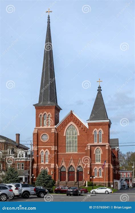 View of the Historic St. Mary`s Roman Catholic Church at 50 Ball Street ...