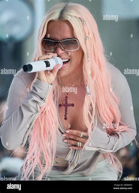NEW YORK, NY, USA - JUNE 30, 2023: Karol G Performs on NBC's "Today" Show Concert Series at ...