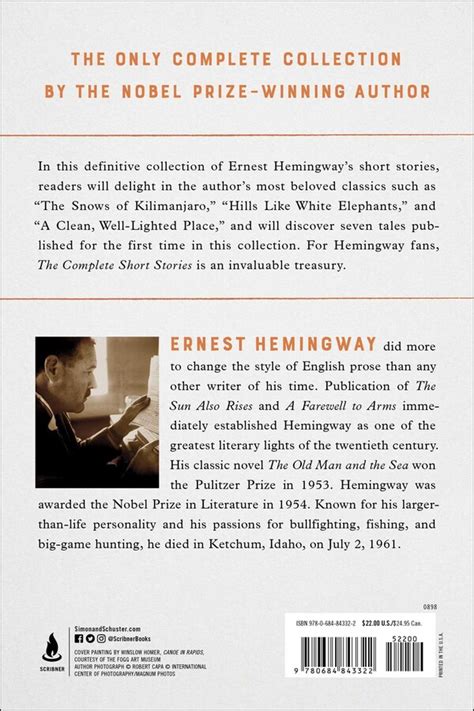 The Complete Short Stories Of Ernest Hemingway | Book by Ernest ...