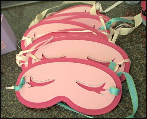 Foam spa masks for a Spa Birthday Party. Cute party favors! | Spa ...