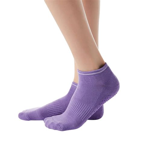 Non Slip Yoga Socks for Women Anti-Skid Barre Fitness Socks with Grips ...