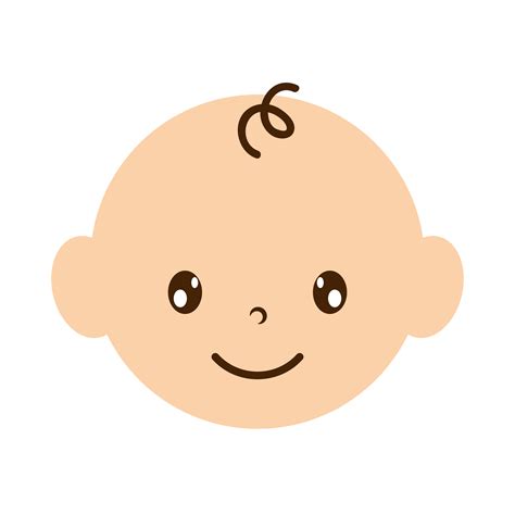 cute little baby boy head character 5032120 Vector Art at Vecteezy