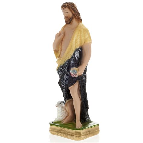 Saint John the Baptist statue in plaster, 30 cm | online sales on HOLYART.co.uk