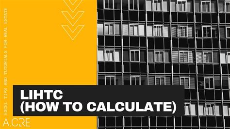 How To Calculate Low Income Housing Tax Credits [LIHTC] - YouTube