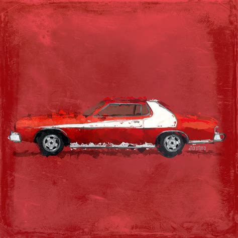 "STARSKY & HUTCH" by dTorotoro #cars #moviecars #art #StarskyandHutch #dTorotoro