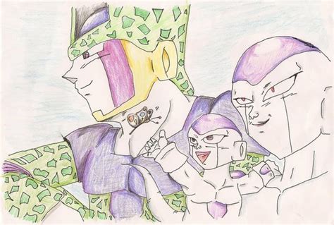 The Cell family ^^ - Cell and Frieza Fan Art (10038105) - Fanpop