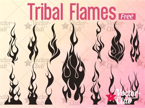 Tribal Flames Vector at GetDrawings | Free download