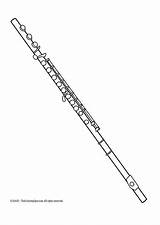 Flute Coloring Pages  Kidsuki sketch template
