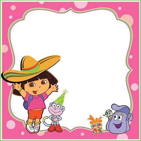 Dora The Explorer | Free Invitation Templates | Explorer invitation, Explorer birthday party ...