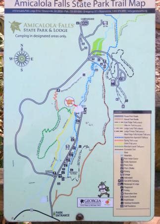 Amicalola Falls Trail Map - Living Room Design 2020