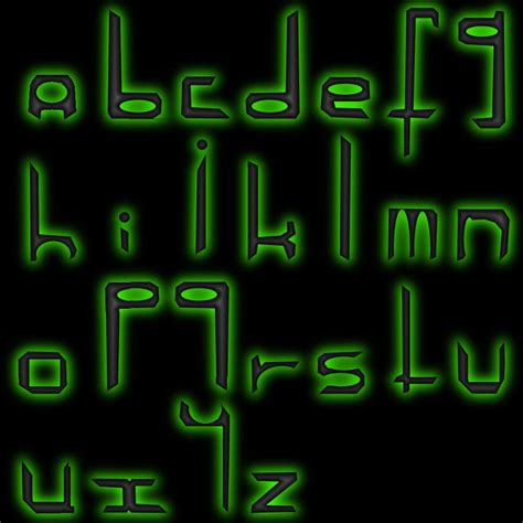 glowing font by iosonosmashboy on DeviantArt