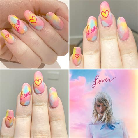 Taylor Swift ‘Lover’ album art nails! 💘 : r/RedditLaqueristas