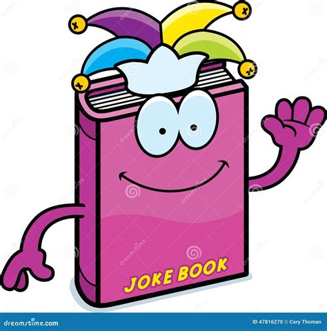 Cartoon Joke Book Waving Stock Vector - Image: 47816270