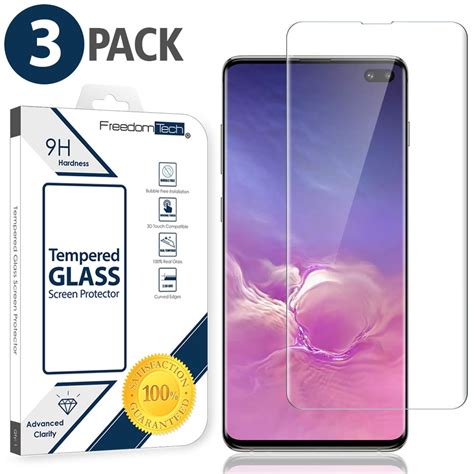 3-PACK Samsung Galaxy S10+ Plus Screen Protector Tempered Glass 6.4 ...