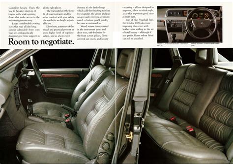 Vauxhall V88 - Senator B brochures, advertising & road tests