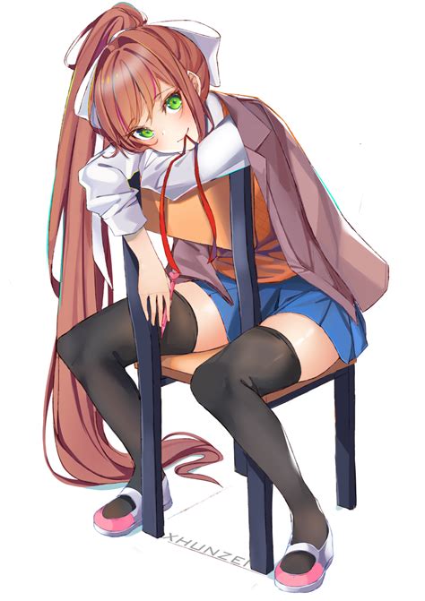 Monika (Doki Doki Literature Club!) Image by Xhunzei #2366188 - Zerochan Anime Image Board