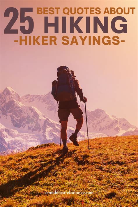 25 Best Quotes About Hiking For Your Trek - Hiker Sayings To Share