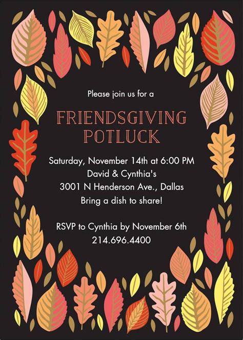 Friendsgiving Party Invitation | Paper Source | Friendsgiving party ...