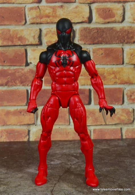 marvel legends scarlet spider figure review – front – Lyles Movie Files