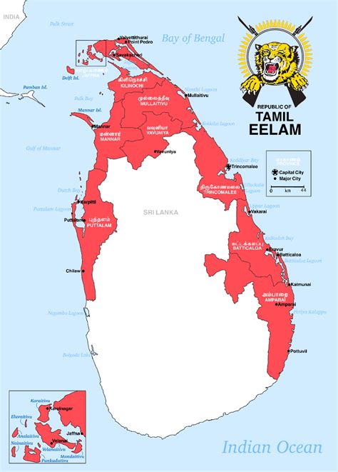 Republic of Tamil Eelam : r/imaginarymaps