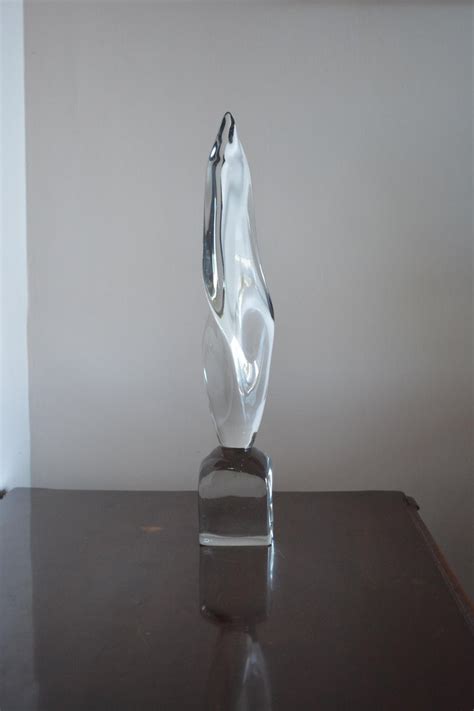 Daum 1956 Crystal French Sculpture For Sale at 1stDibs