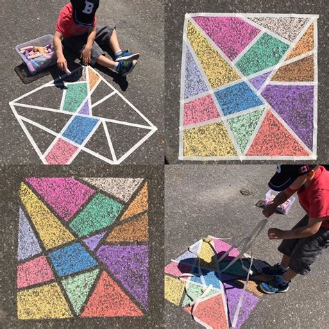 My little man and I had a blast making this driveway chalk art this afternoon! It was a perfect ...