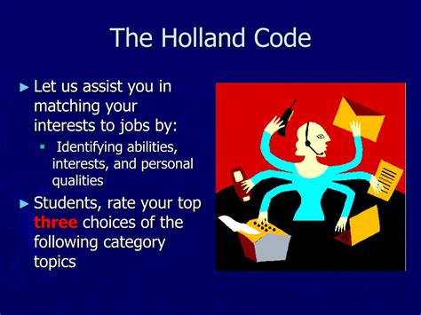 PPT - Holland Code PowerPoint Presentation, free download - ID:176888