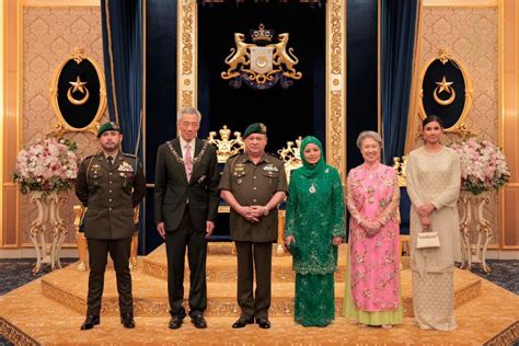 Sultan of Johor confers Singapore PM and wife with top state awards