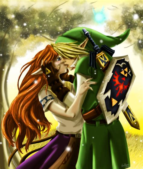 Link X Malon - Kiss by CelticMagician on DeviantArt