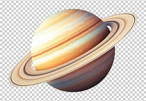 Saturn Planet Concept Isolated on Transparent Background | Premium AI-generated PSD