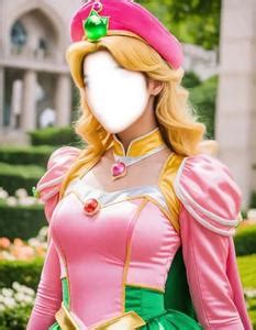 Princess Peach Male Cosplay Fancy Dress. Face Swap. Insert Your Face ID:1304867