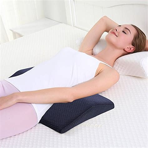 Lumbar Support Pillow for Sleeping,Memory Foam Lumbar Sleeping Bed ...