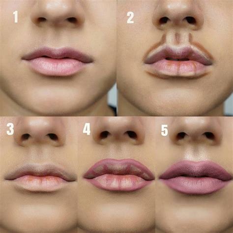 Lip contouring for fuller lips 💕 @alelecakeface Admi | Contour makeup ...