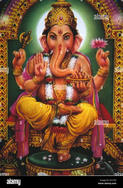 Ganesh the Elephant God worshipped in Hindu mythology Stock Photo - Alamy