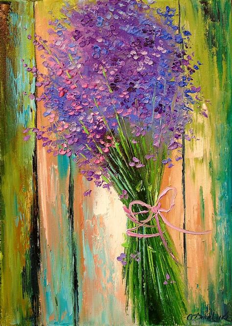 Bouquet of Lavender Painting by Olha Darchuk - Fine Art America